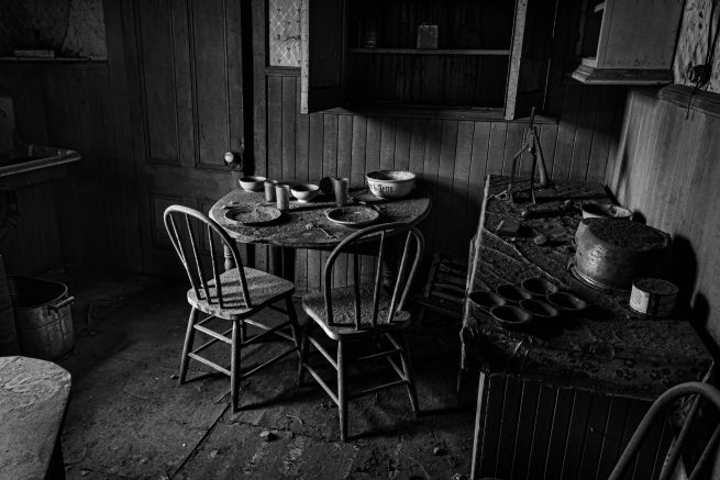 Old kitchen in Bodi, California ghost town