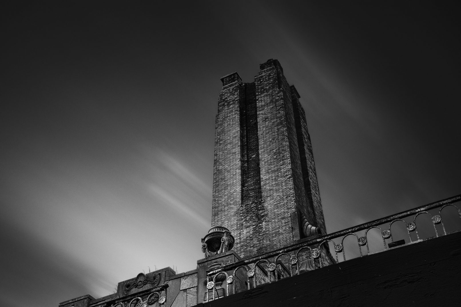 Old brick tower in Ocean Grove, New Jersey