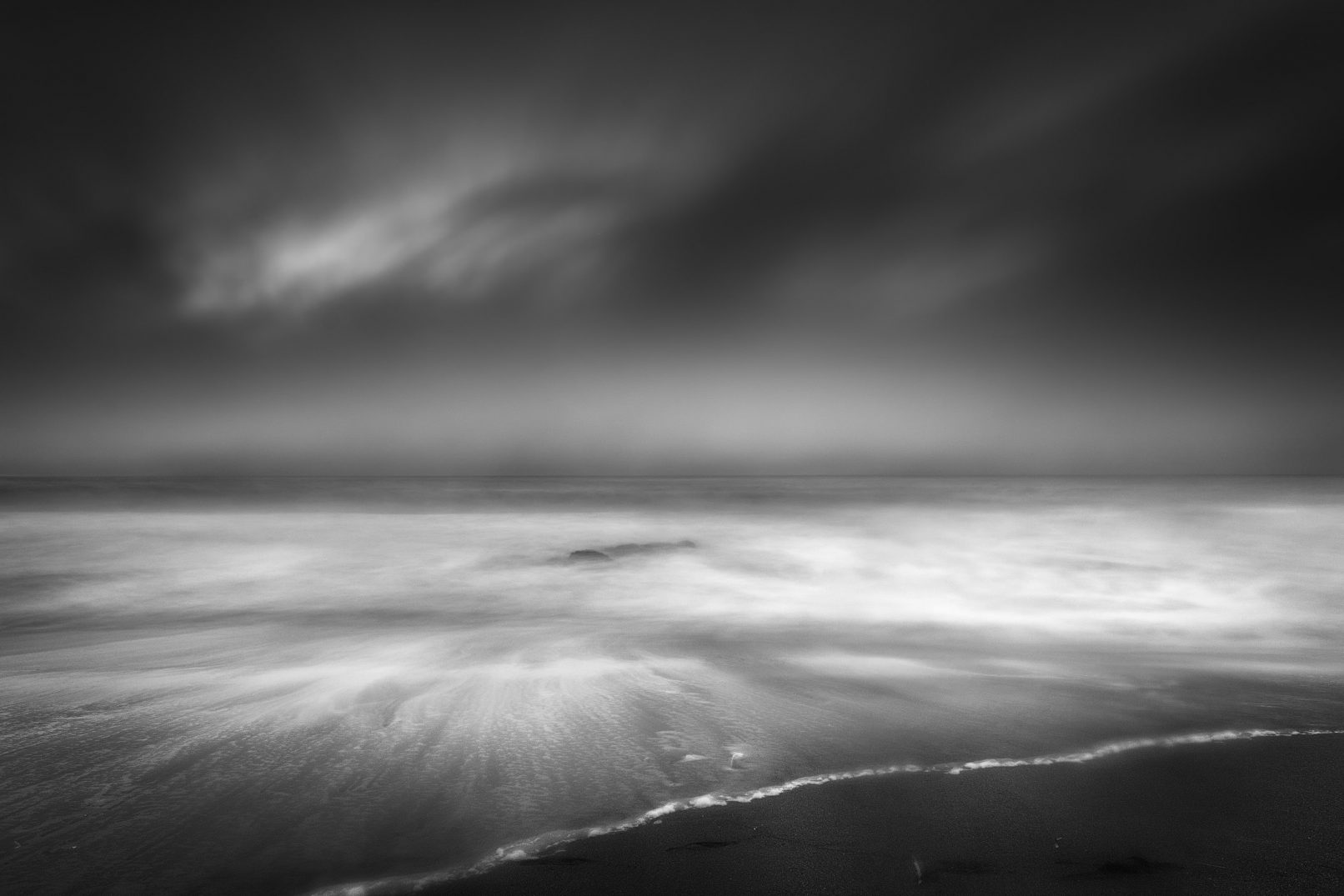 Stormy sky and ocean