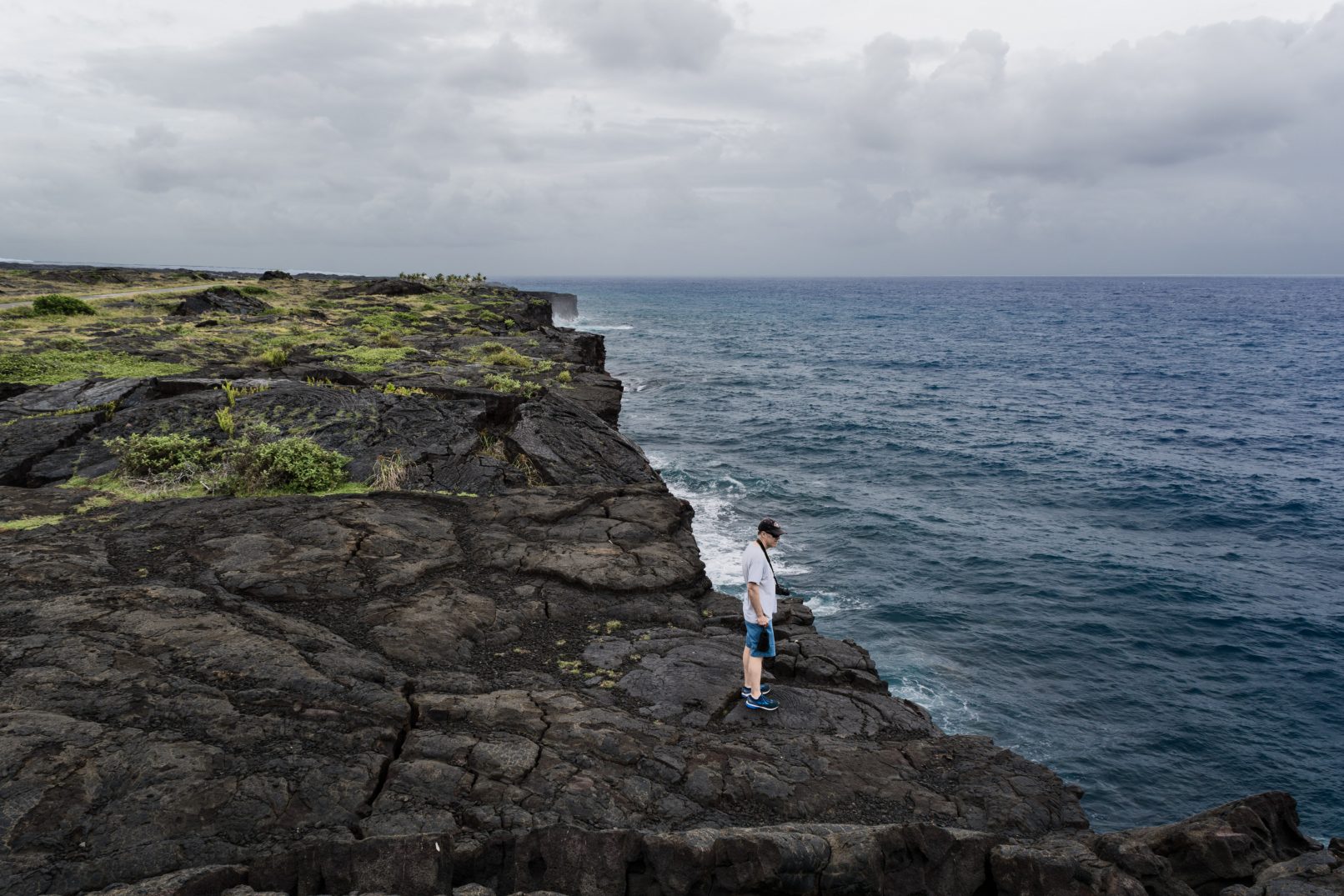 Hawaii coast with lava rock