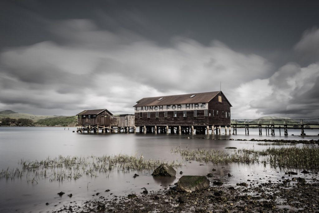 Launch for hire pier in Inverness, California