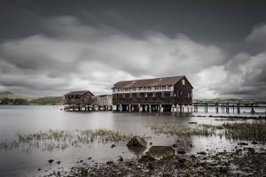 Launch for hire pier in Inverness, California