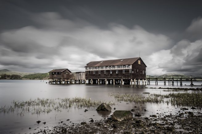 Launch for hire pier in Inverness, California