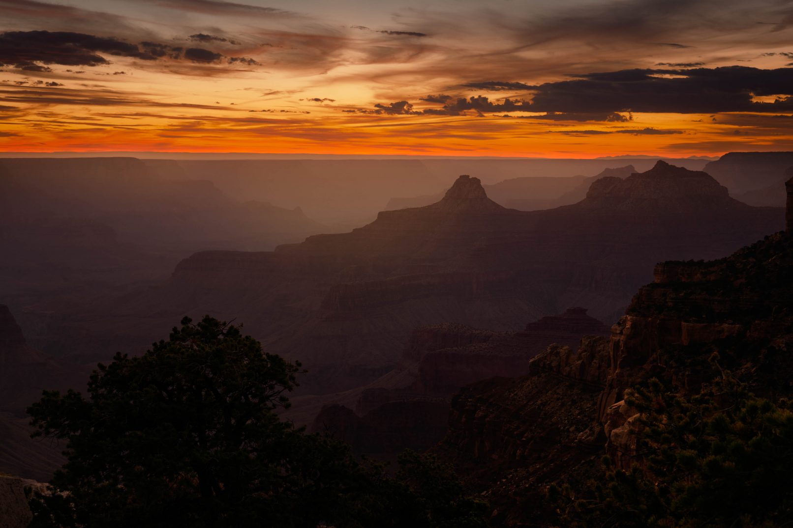 Sunset at Grand Canyon, Arizona