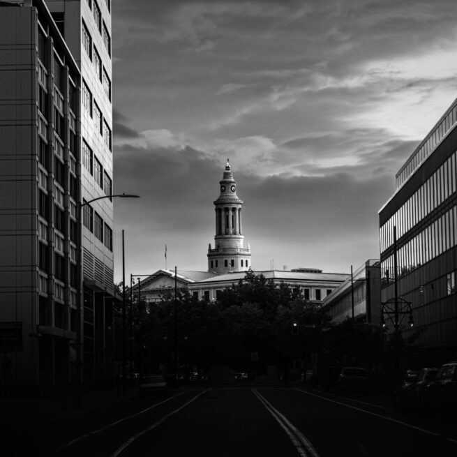 Denver Court Building with Street