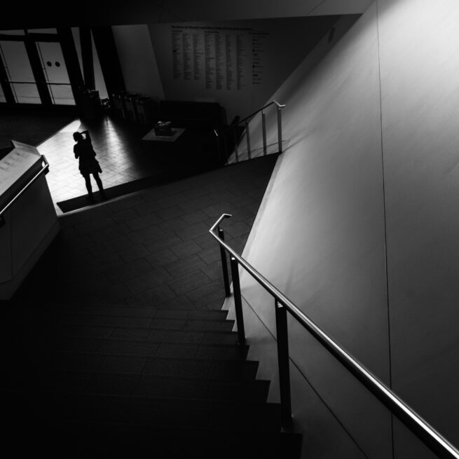 Denver Art Museum interior with stairs