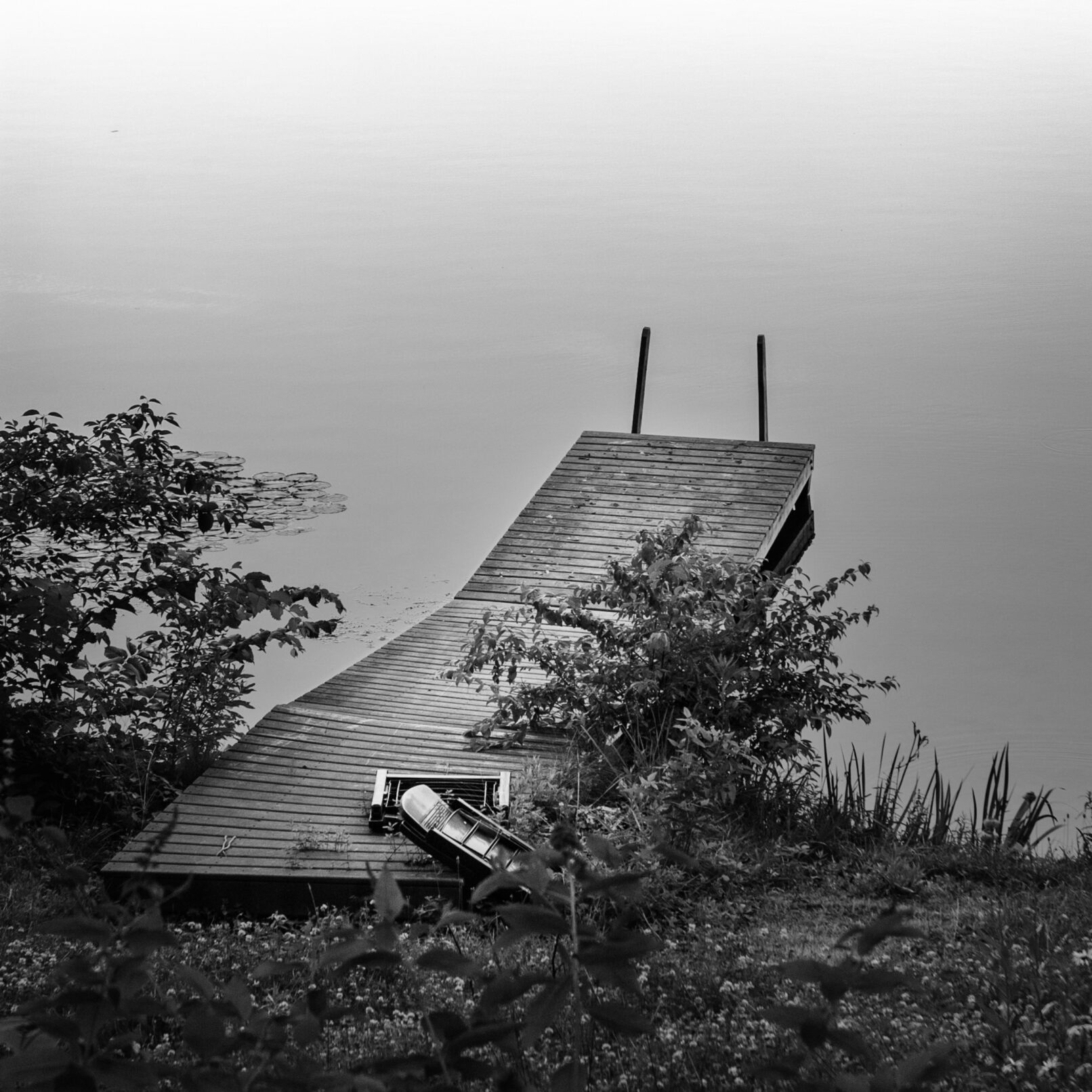 pier on lake