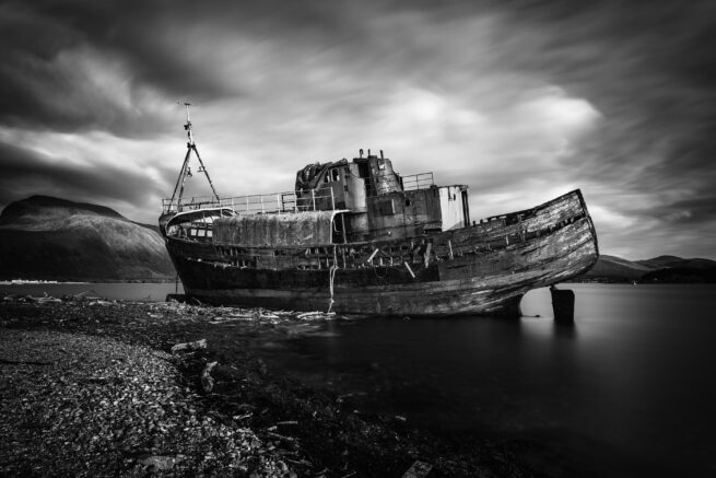 shipwreck corpach, Fort William, Scotland