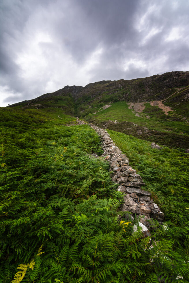 Scotland Highlands stone wall
