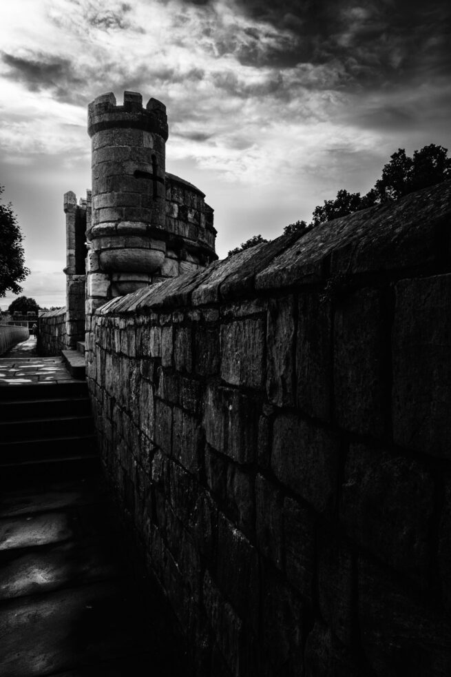 City wall at York, England