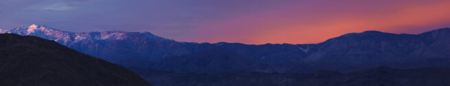 mountain sunset panorama